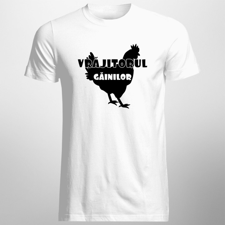 Vrăjitorul găinilor  - tricou pentru bărbați cu imprimeu
