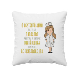 O asistentă bună este ca o macara pentru a obține toată lumea din nou pe picioarele lor - pernă