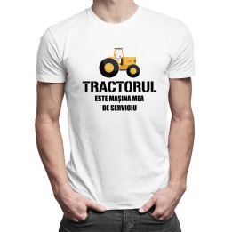 Tractorul este mașina mea de serviciu -  tricou pentru bărbați cu imprimeu