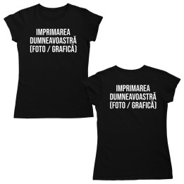 Tricou cu propriul imprimeu față-verso -  femei