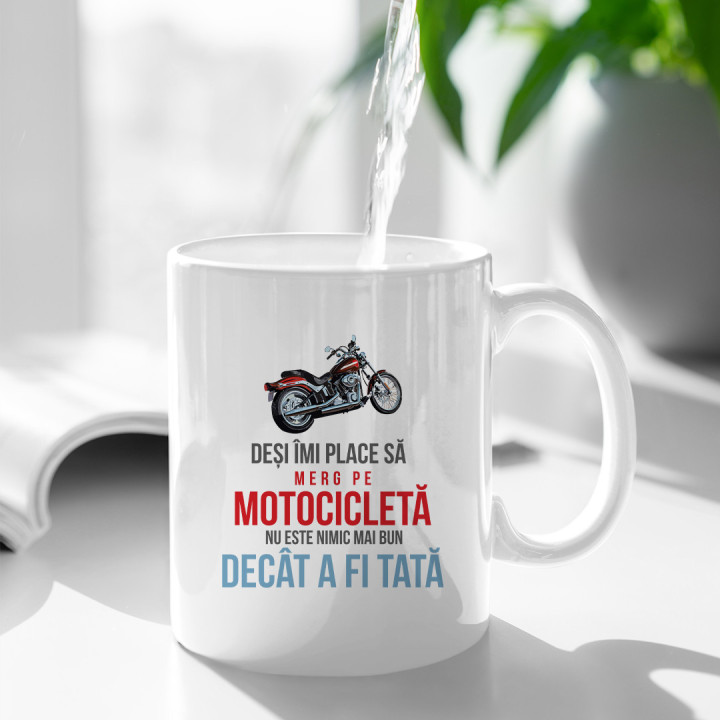 Deși îmi place să merg pe motocicletă, nu este nimic mai bun decât a fi tată - cană