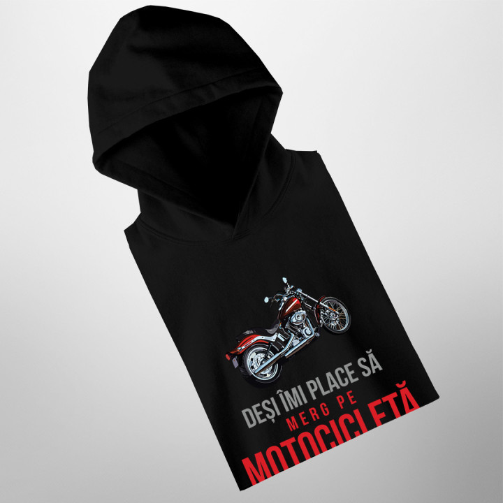 Deși îmi place să merg pe motocicletă, nu este nimic mai bun decât a fi tată - bluză bărbătească cu imprimeu