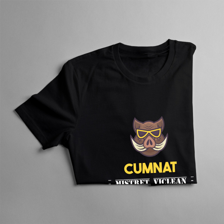 Cumnat - mistreț viclean - maestru al turnării în pahare - tricou pentru bărbați cu imprimeu