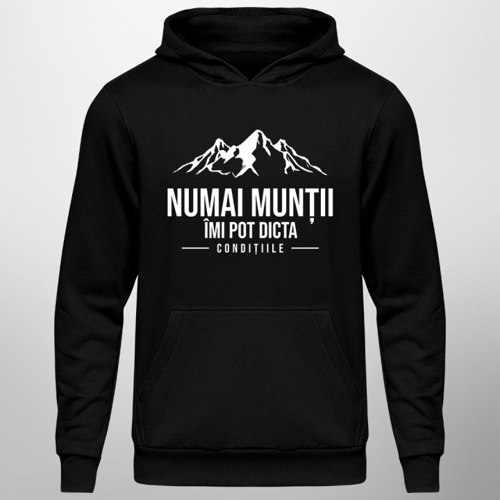Numai munții îmi pot dicta condițiile  - bluză bărbătească cu imprimeu