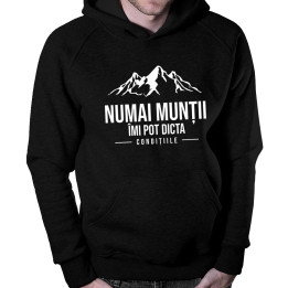 Numai munții îmi pot dicta condițiile  - bluză bărbătească cu imprimeu