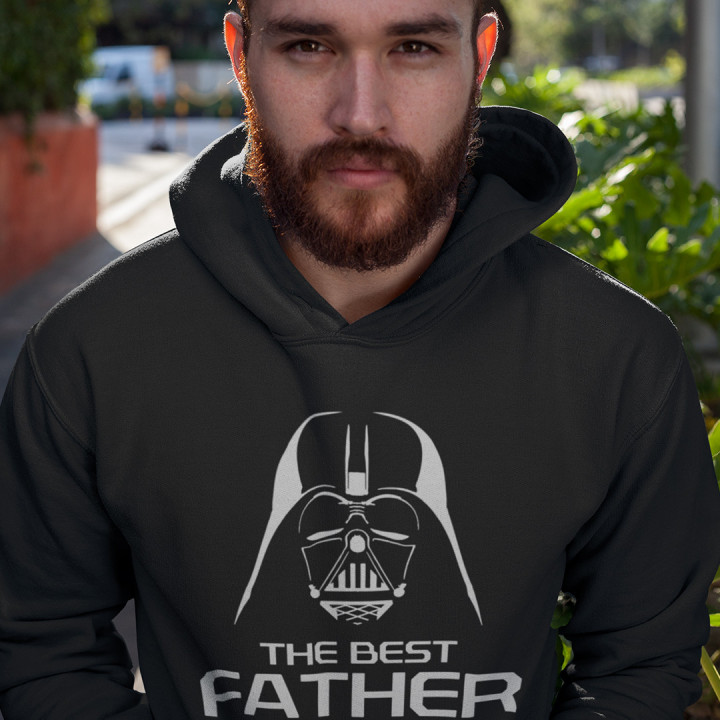 The best father in the galaxy  - bluză bărbătească cu imprimeu