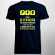 Sunt electrician - soluționez probleme - T-shirt pentru bărbați