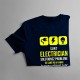 Sunt electrician - soluționez probleme - T-shirt pentru bărbați