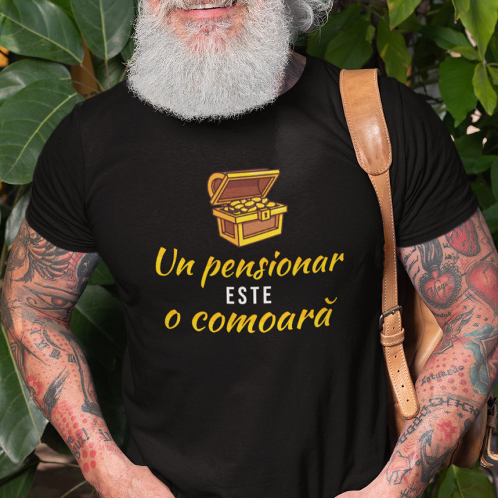 Un pensionar este o comoară - tricou pentru bărbați cu imprimeu