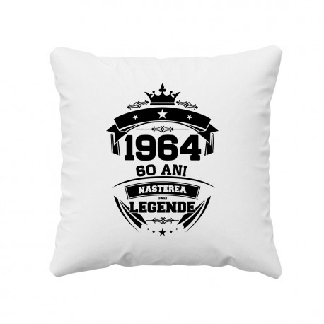 1964 Nașterea unei legende 60 ani! - pernă