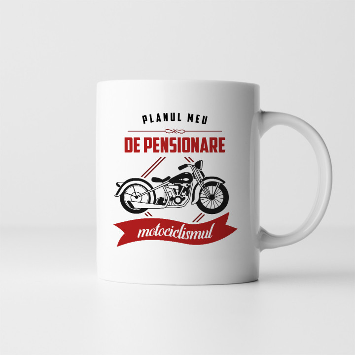 Planul meu de pensionare: motociclismul - cană