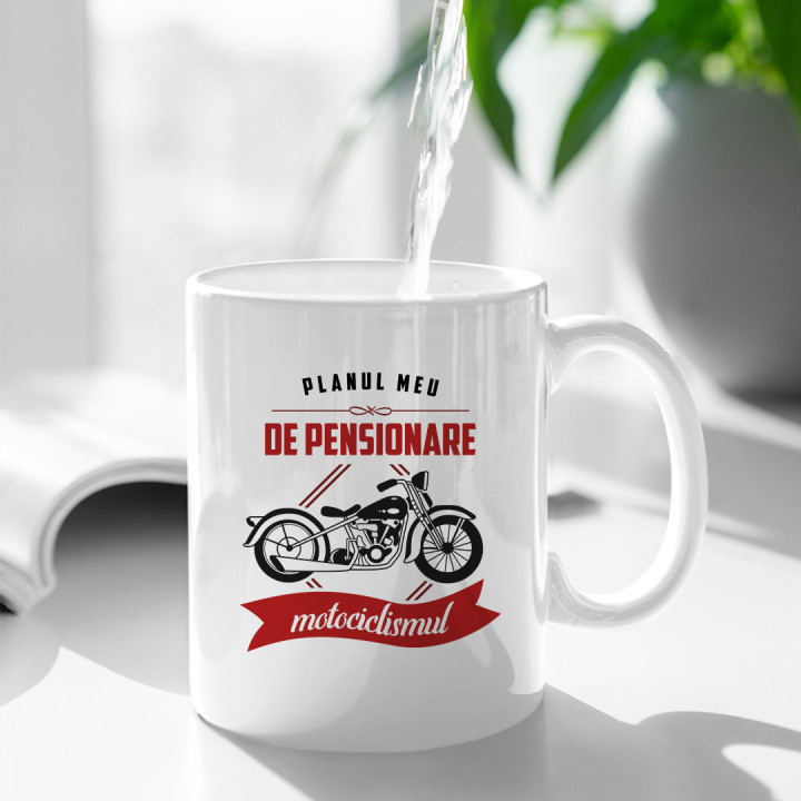 Planul meu de pensionare: motociclismul - cană