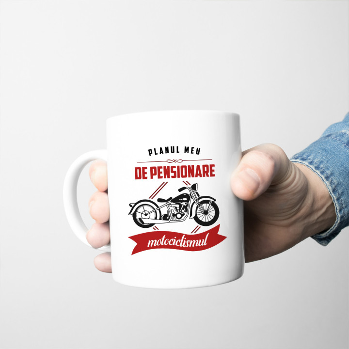 Planul meu de pensionare: motociclismul - cană