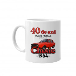 40 de ani Toate piesele originale Clasic din 1984 - cană