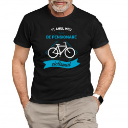 Planul meu de pensionare: ciclismul - tricou pentru bărbați cu imprimeu