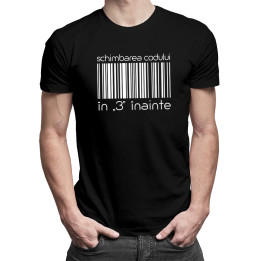 Schimbarea codului în „3” înainte - T-shirt pentru bărbați cu imprimeu