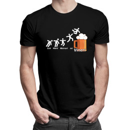 Zilele săptămânii - Bere- tricou pentru bărbați cu imprimeu
