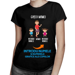 Gașca mamei - tricou pentru femei cu imprimeu - produs personalizat