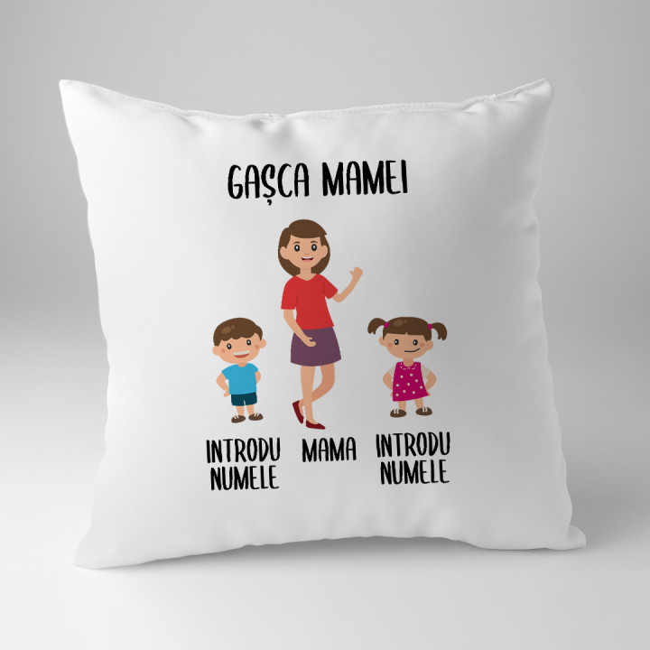 Gașca mamei - pernă - produs personalizat