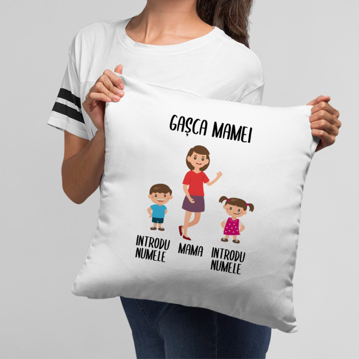 Gașca mamei - pernă - produs personalizat