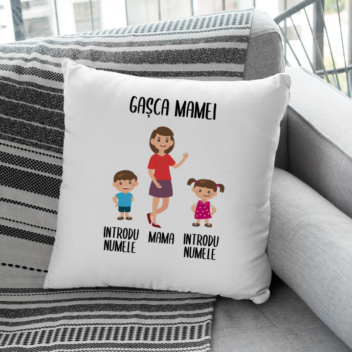 Gașca mamei - pernă - produs personalizat