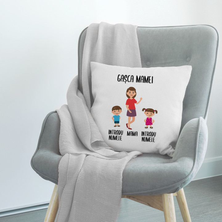 Gașca mamei - pernă - produs personalizat