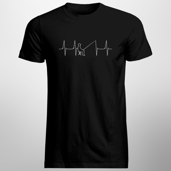 Pescar Ekg - tricou pentru bărbați cu imprimeu