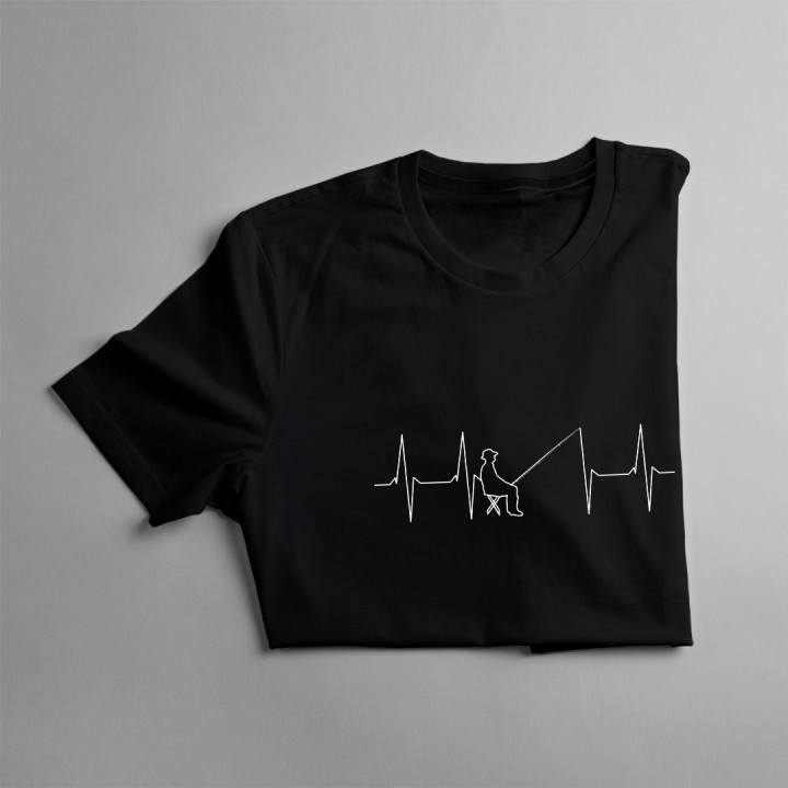 Pescar Ekg - tricou pentru bărbați cu imprimeu