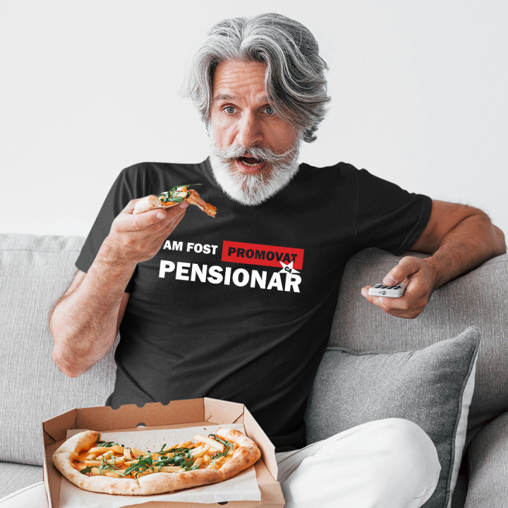 Am fost promovat ca pensionar - tricou pentru bărbați cu imprimeu