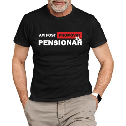 Am fost promovat ca pensionar - tricou pentru bărbați cu imprimeu