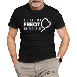 Cel mai bun preot din tot satul - tricou pentru bărbați cu imprimeu