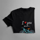 I love you and... - bicicleta - tricou pentru bărbați cu imprimeu