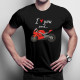 I love you and... - motocicletă - tricou pentru bărbați cu imprimeu