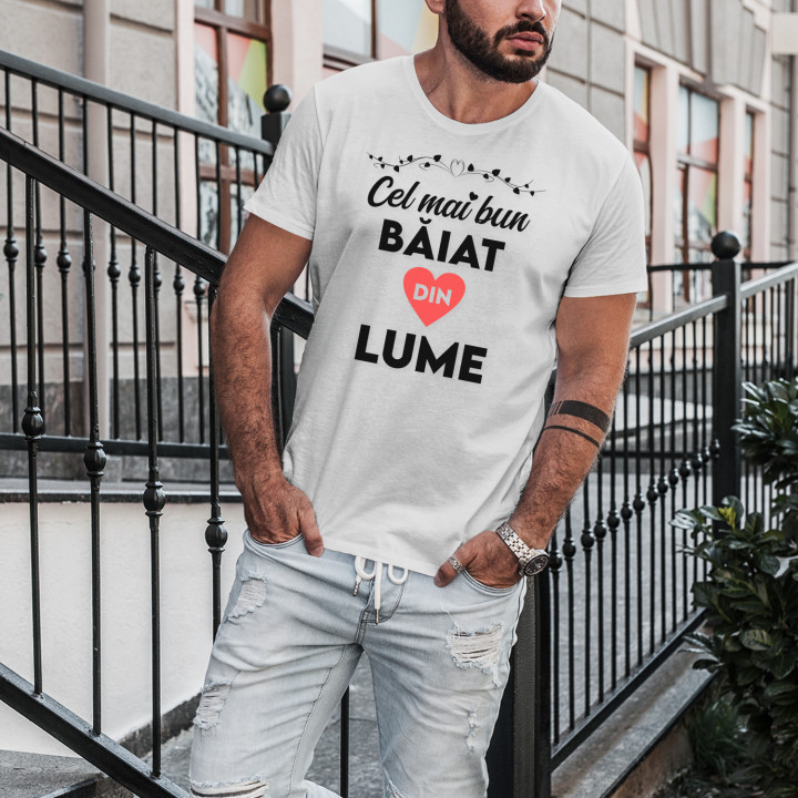 Cel mai bun băiat din lume  -  tricou pentru bărbați cu imprimeu