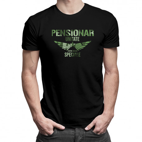 Pensionar unitate pentru misiuni speciale - tricou pentru bărbați cu imprimeu