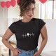 Vinul EKG - tricou pentru femei cu imprimeu