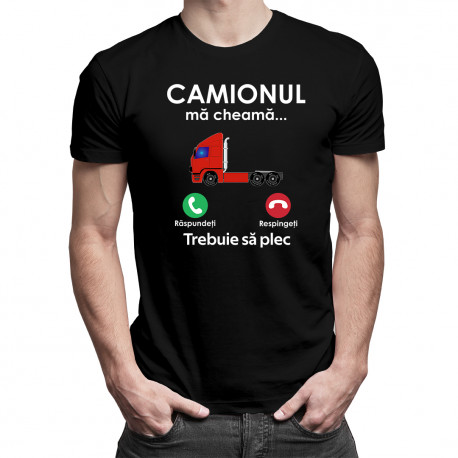 Camionul mă cheamă - tricou pentru bărbați cu imprimeu