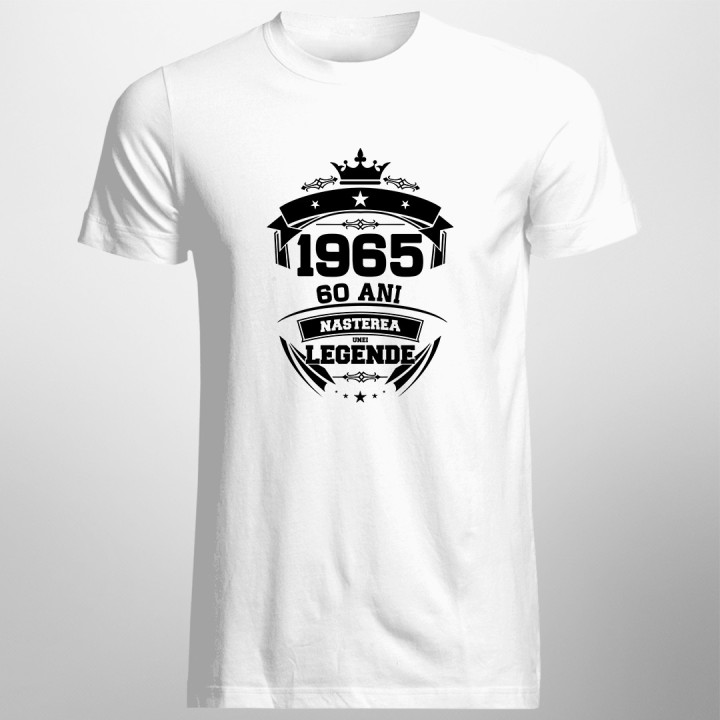 1965 Nașterea unei legende 60 ani! - tricou pentru bărbați cu imprimeu