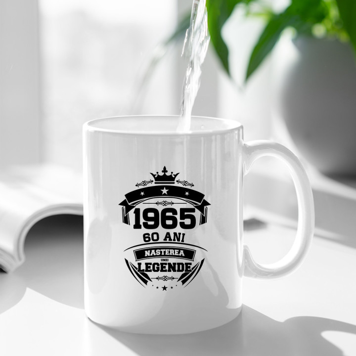 1965 Nașterea unei legende 60 ani - cană