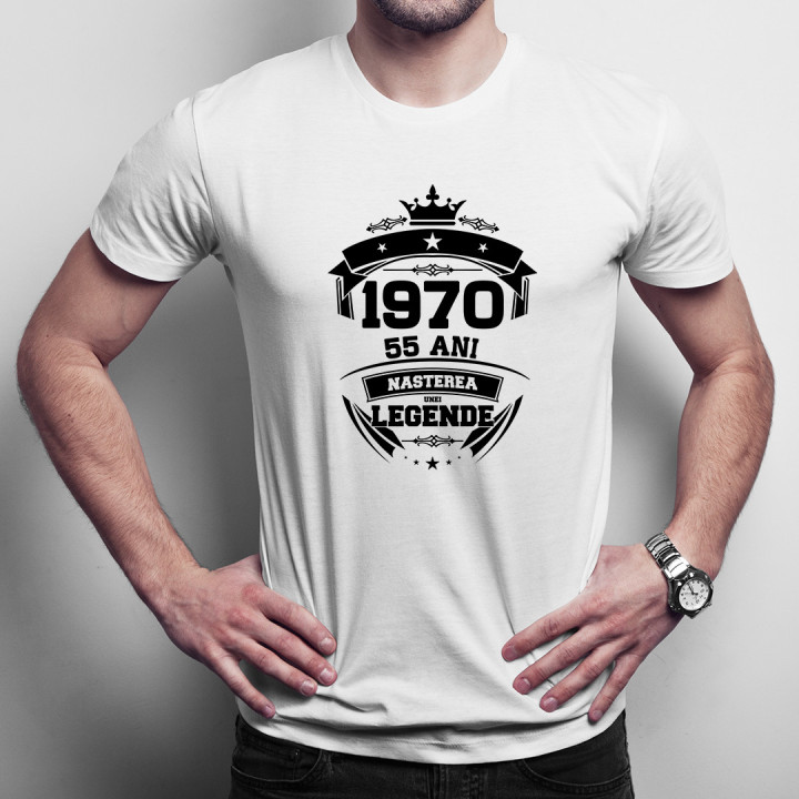 1970 Nașterea unei legende 55 ani! - tricou pentru bărbați cu imprimeu