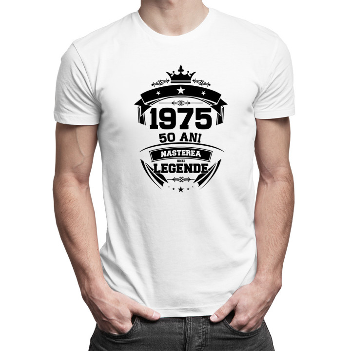 1975 Nașterea unei legende 50 ani! - tricou pentru bărbați cu imprimeu