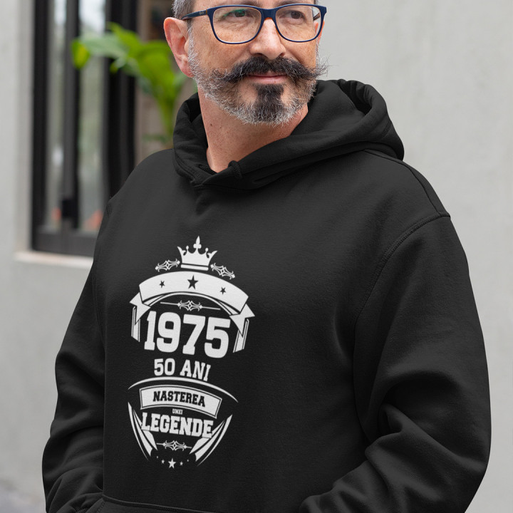 1975 Nașterea unei legende 50 ani! - bluză bărbătească cu imprimeu