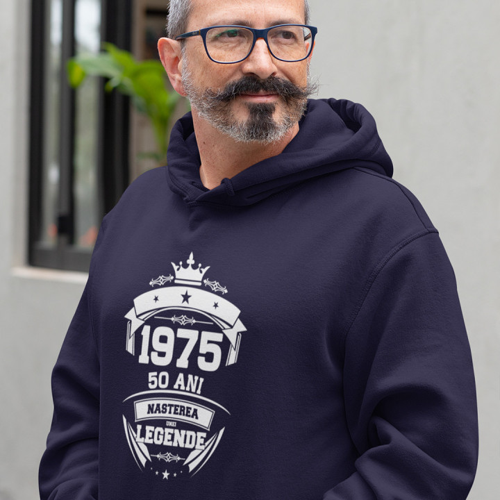 1975 Nașterea unei legende 50 ani! - bluză bărbătească cu imprimeu