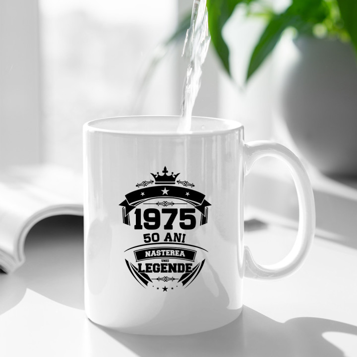 1975 Nașterea unei legende 50 ani!  - cană