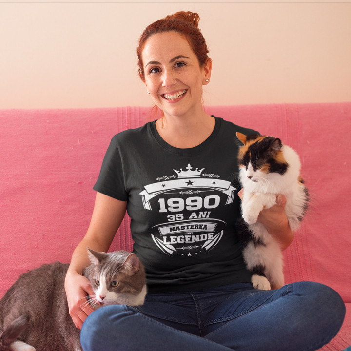1990 Nașterea unei legende 35 ani! - tricou pentru femei cu imprimeu