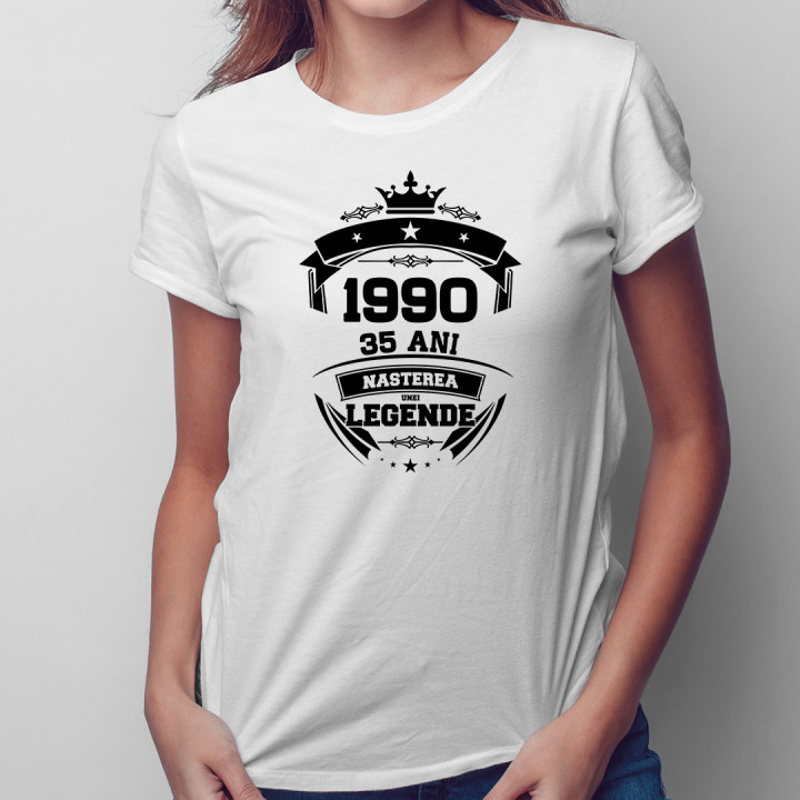 1990 Nașterea unei legende 35 ani! - tricou pentru femei cu imprimeu