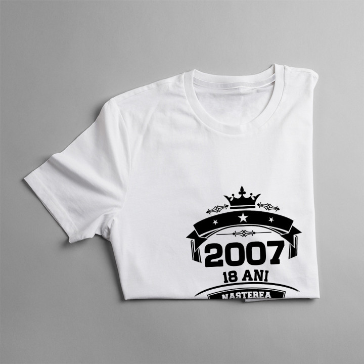 2007 Nașterea unei legende 18 ani! - tricou pentru bărbați cu imprimeu