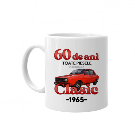 60 de ani Toate piesele originale Clasic din 1965 - cană