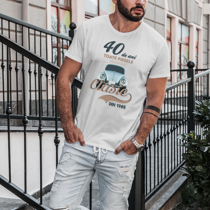 40 de ani - Clasic din 1985 - tricou pentru bărbați cu imprimeu