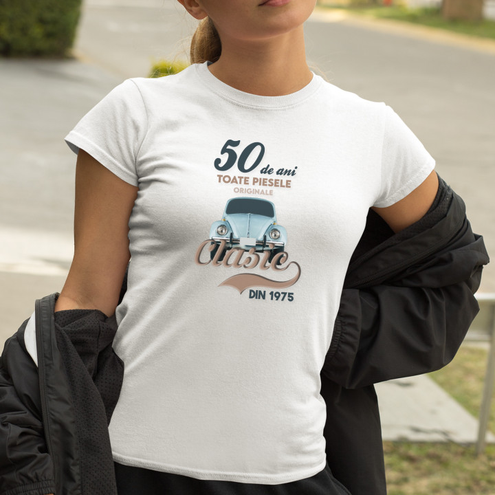 50 de ani - Clasic din 1975 - tricou pentru femei cu imprimeu